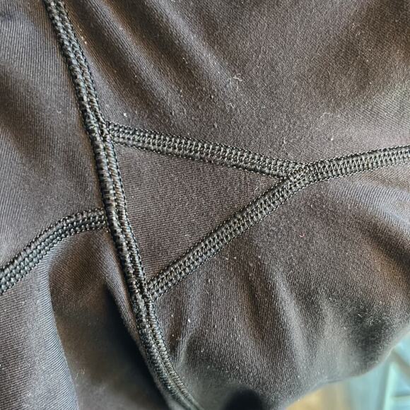 Lululemon Wunder Under Crop Black High Rise Leggings Mesh Size 2 - Picture 5 of 11